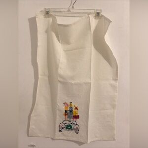 NWT Anthropologie HOLIDAY Embroidered Sequined Kitchen Tea Dish Towel